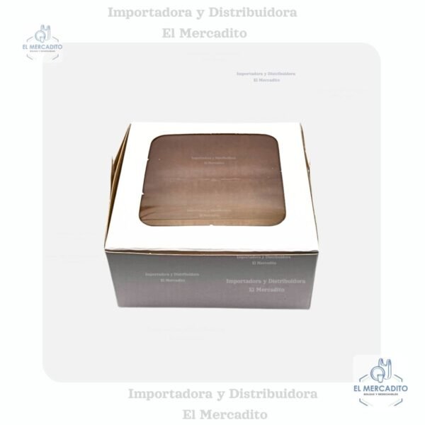 Caja con  Ventana Mini Queque, 13,5 x 13,5 x 6,5 cm