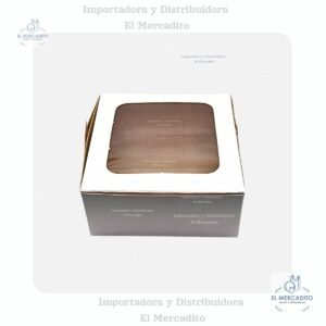 Caja con  Ventana Mini Queque, 13,5 x 13,5 x 6,5 cm