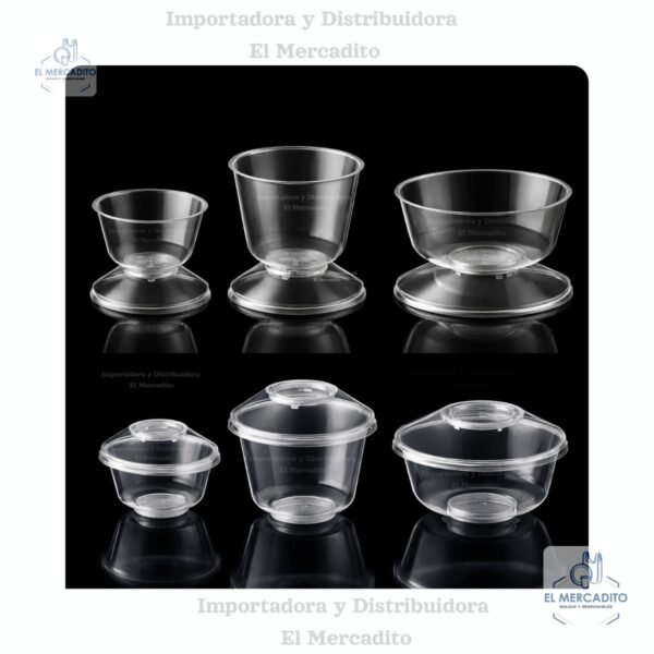 Copas Darnel Cristal, de 3 oz, 5 oz, 8 oz, en paquetes de 10 unidades