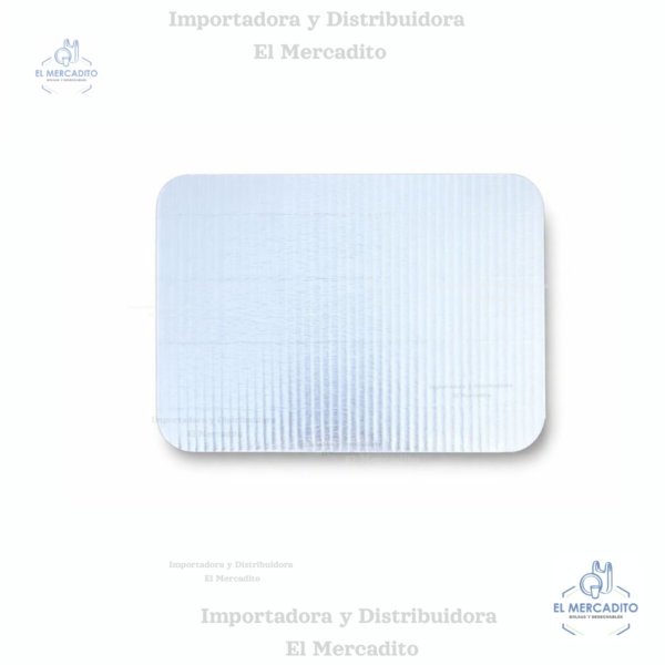 Bases Rectangulares plateadas para queques - Cuarto de Plancha 25 x 36 cm