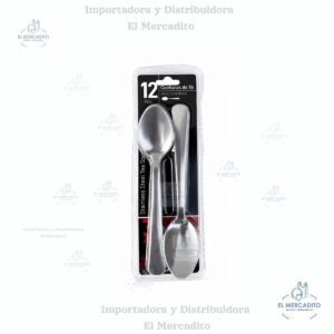 Cuchara Metálica para Té de acero inoxidable, 12 piezas, 15 cm