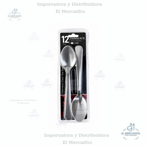 Cuchara Metálica para Té de acero inoxidable, 12 piezas, 15 cm