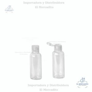 Envase Plástico Botella Transparente Flip Top 60 ml, 120 ml, 250 ml, 300 ml - 60 ml