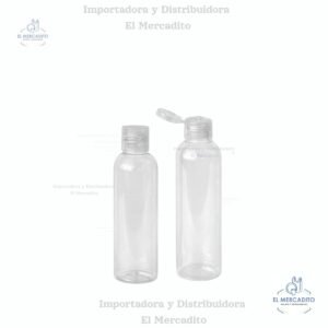 Envase Plástico Botella Transparente Flip Top 60 ml, 120 ml, 250 ml, 300 ml - 120 ml