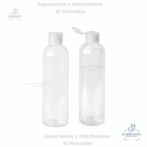 Envase Plástico Botella Transparente Flip Top 60 ml, 120 ml, 250 ml, 300 ml - 250 ml