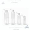 Envase Plástico Botella Transparente Flip Top 60 ml, 120 ml, 250 ml, 300 ml