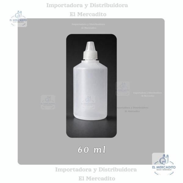 Goteros Plásticos Simples, de 15 ml, 30 ml y 60 ml - 60 ml