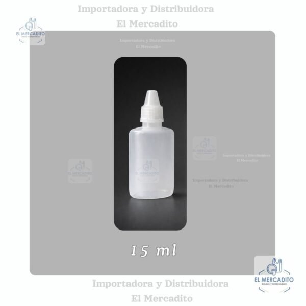 Goteros Plásticos Simples, de 15 ml, 30 ml y 60 ml - 15 ml