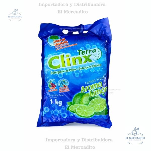 Jabón en Polvo Terra Clinx 1 Kilo - Limón