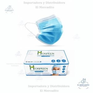 Caja de Mascarillas Desechables Celestes, 50 unidades