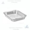 Molde de Aluminio 104 oz, Incluye tapa plástica transparente
