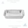 Molde de Aluminio 104 oz, Incluye tapa plástica transparente