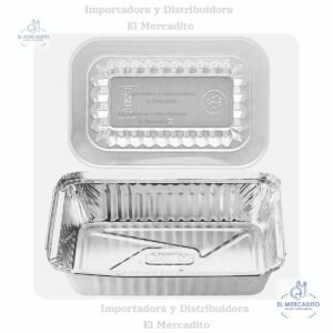 Moldes de Aluminio Darnel, 4 oz, 8 oz, 16 oz, 24 oz, 28 oz, con tapa plástica transparente - 28 oz