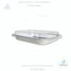 Molde de Aluminio con tapa plastica cod 320