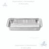 Molde de Aluminio 64 oz, Incluye tapa plástica transparente