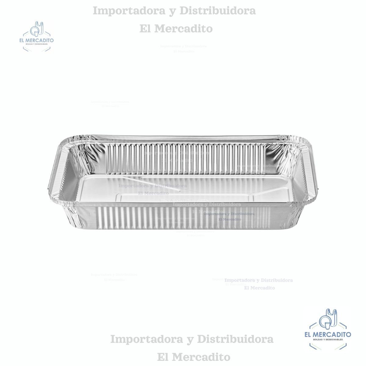 Molde de Aluminio 64 oz, Incluye tapa plástica transparente