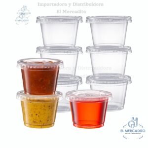 Tazas suffles, Semi-Transparentes, en paquetes de 25 unidades