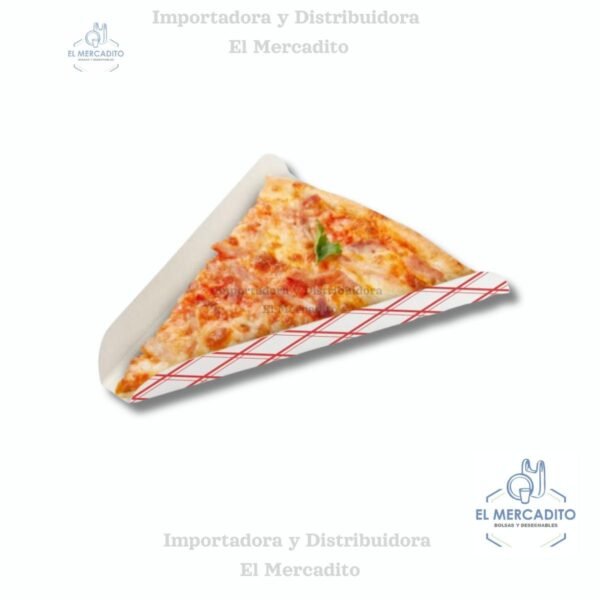 Bandeja de Empaque para Pizza Individual Slice, 100 unidades por paquete