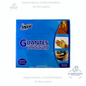 Guantes de Polietileno Inix, 100 unidades