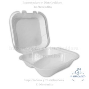 Bandeja 8X8 Con División Biofoam, en paquetes de 50 unidades