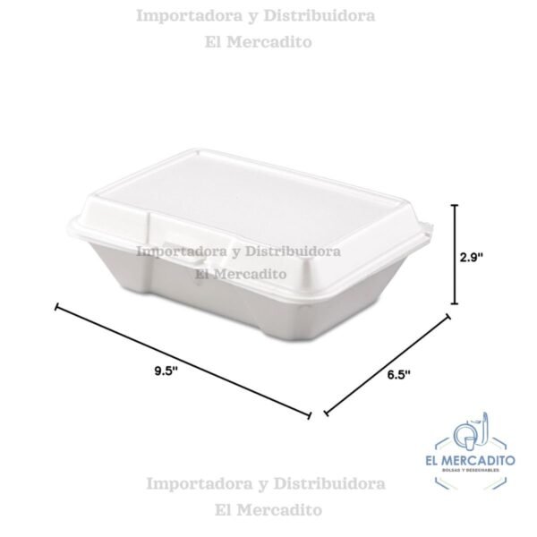 Bandeja 9X6 Biofoam, en paquetes de 50 unidades