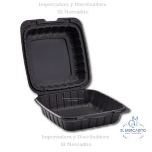 Bandeja 8x8 Mineral Sin División - Negro