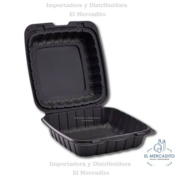 Bandeja 8x8 Mineral Sin División - Negro