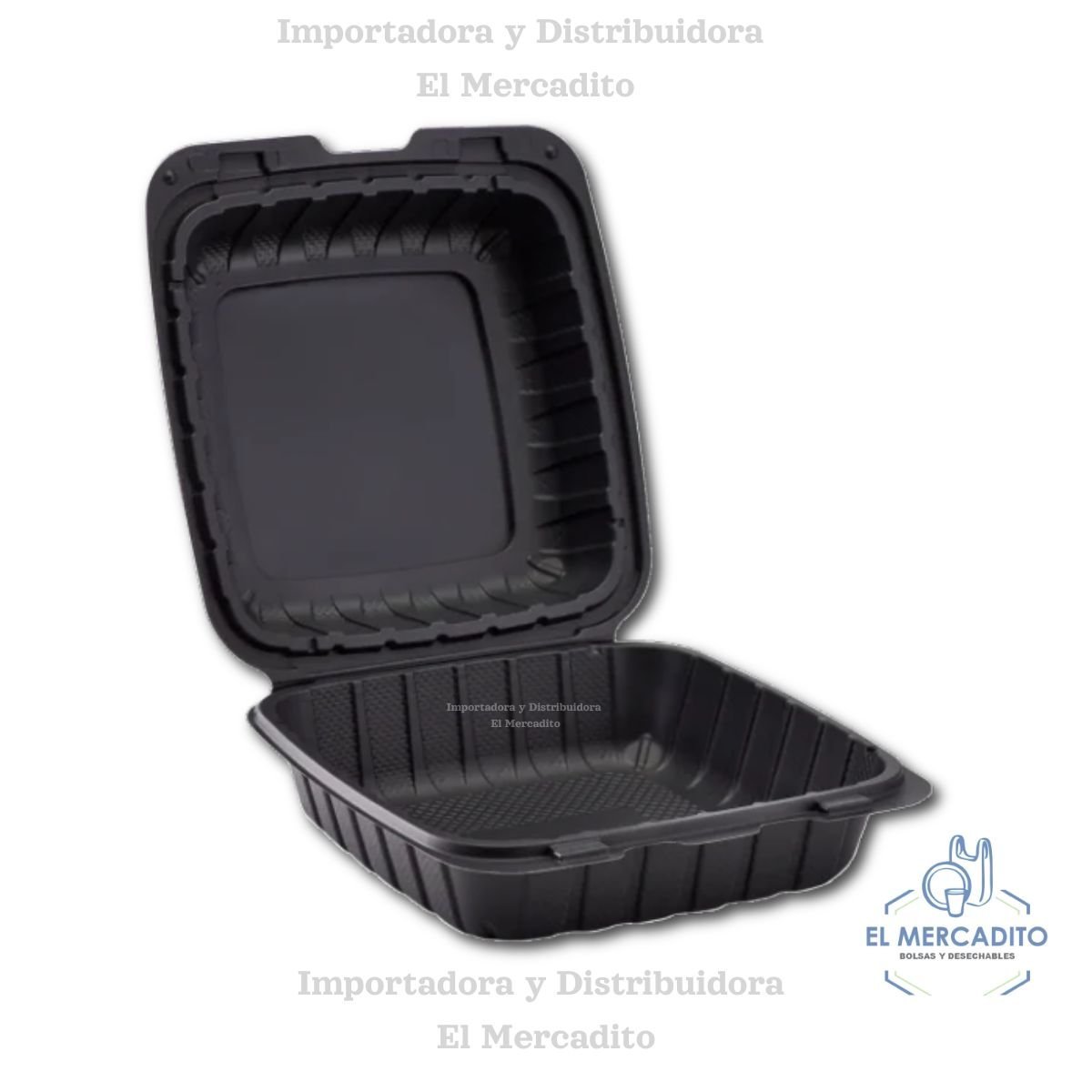 Bandeja 8x8 Mineral Sin División - Negro