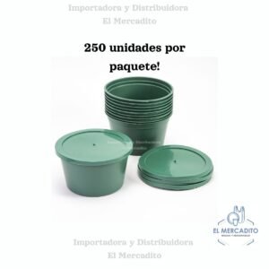 Contenedor Enteros Duros Verdes - 250 Unidades