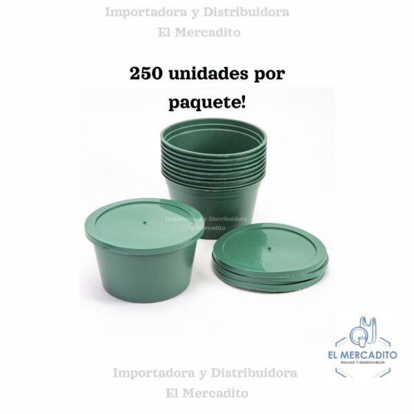 Contenedor Enteros Duros Verdes - 250 Unidades