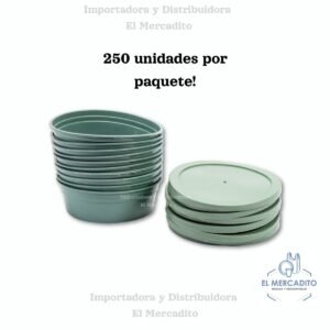Contenedor Medios Duros Verdes - 250 Unidades