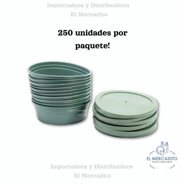 Contenedor Medios Duros Verdes - 250 Unidades