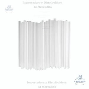 Pajillas para batido grandes, transparentes, desechables, de boca ancha, con punta para perforar sellos, paquete de 50