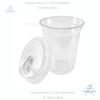 Pajillas-Plasticas-de-colores-11.jpg Vaso Transparente Pet 12 Oz Con Tapa Sip lid, paquetes de 25 unidades