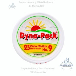 Plato-dyna-9.jpg Platos Plásticos Dyna-pack, #6, #7, #8, #9, en paquetes de 25 unidades - #9