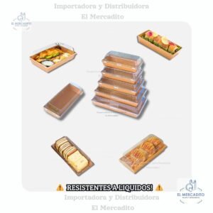 Quequera-32-6.jpg Cartón Bandeja Kraft Con Tapa Transparente, disponible en 6 tamaños