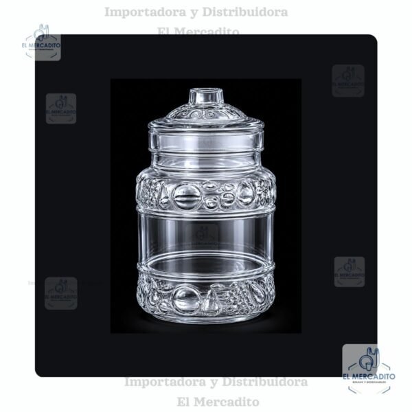 Recipiente De Vidrio Mediano 3300 ml / 3.3 Litros (RJ514)