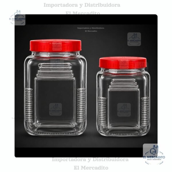 Recipientes De Vidrio Tapa Rosca 1,400 ml / 700 ml