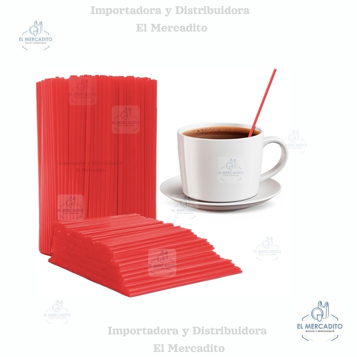 Palitos Removedores Mezcladores de Plástico de 5 Pulgadas para Bebidas Calientes y Frías - Pajitas de Café Desechables para Bebidas, Té y Cócteles - Agitador