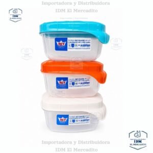 Táper Reyware Cuadrado De Luxe 0.615 L