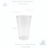 Vasos #16 oz para Batidos, compatible con maquina selladora, tapa plástica plana y tapa plástica domo, en paquetes de 50 unidades