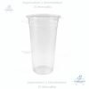 Vasos #24 oz para Batidos, compatible con maquina selladora, tapa plástica plana y tapa plástica domo, en paquetes de 50 unidades