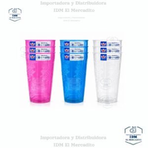 Vaso plástico tropical Rey