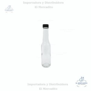 Botella Transparente Salsero Mini Vidrio 60ml 18 Rosca C-7251