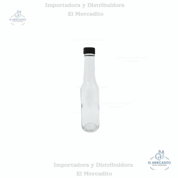 Botella Transparente Salsero Mini Vidrio 60ml 18 Rosca C-7251