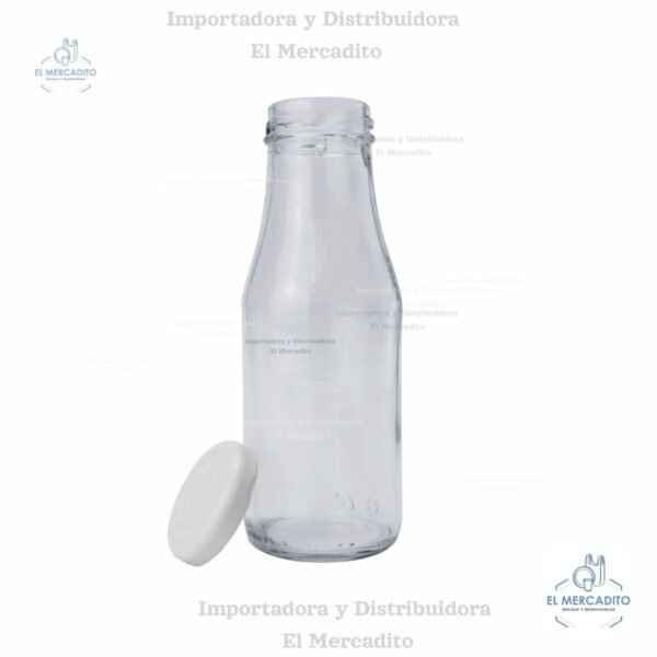 Envase Vidrio Botella 210 ml / 7 onzas, Juguera, Cristalino, tapa metálica, twist off c-2235