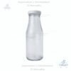 Envase Vidrio Botella 210 ml / 7 onzas, Juguera, Cristalino, tapa metálica, twist off c-2235
