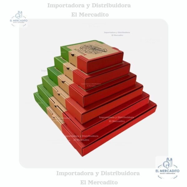 Cajas para Pizzas, #18, #16, #14, #12, #10, #8