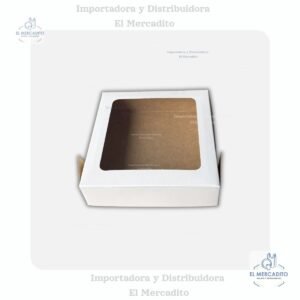 Caja con Ventana Dona #1, 21 x 21 x 6 cm