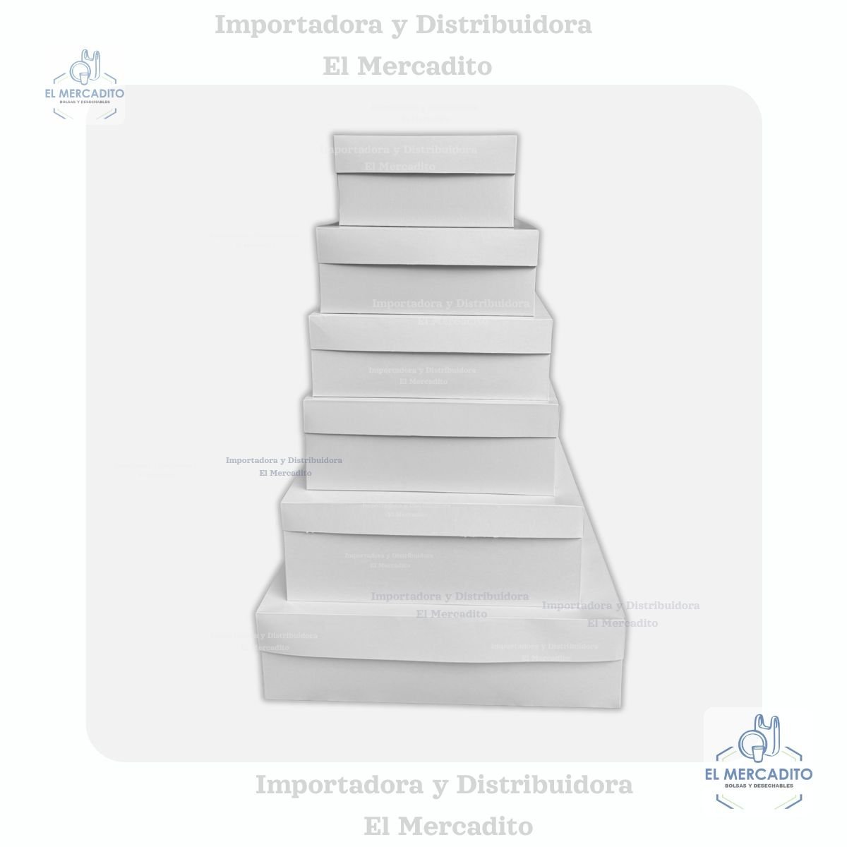 Cajas de Cartón blanco para Queques
